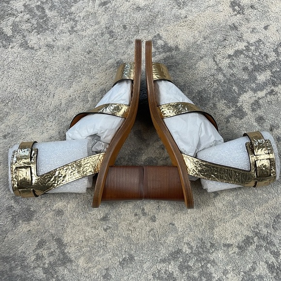 NIB Zadig & Voltaire Cecilia Caprese Sandal Gladiator Leather Gold Sz 40 - Picture 11 of 16